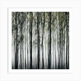 Trees In The Fog Art Print