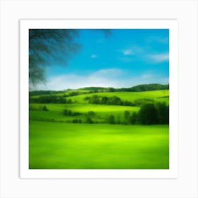 Green Field 2 Art Print