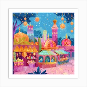 Arabic Bazaar Art Print