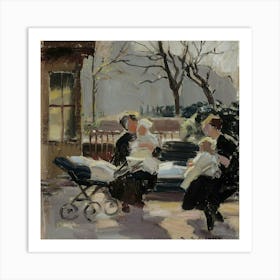 Family In The Park Art Print