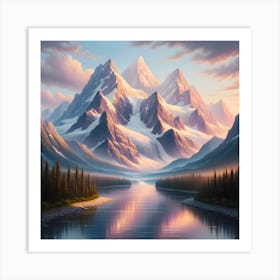 Landscape Painting 1 Art Print