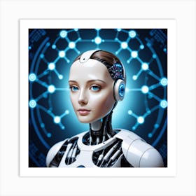 Cyborg Woman 9 Art Print