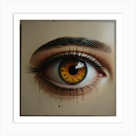 Eye Painting Art Print