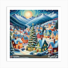 Christmas Village Art Print