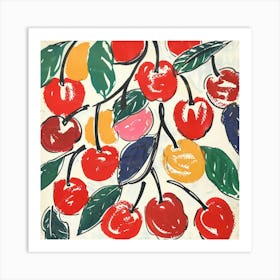 Cherry Painting Matisse Style 4 Art Print