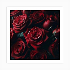 Red Roses 1 Art Print