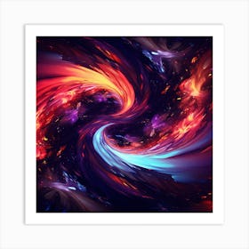 Abstract Fractal Swirl Art Print