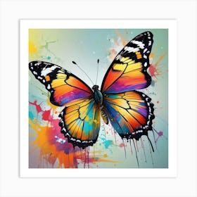 Butterfly Painting 138 Art Print