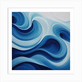 Abstract Wave Painting 9 Art Print