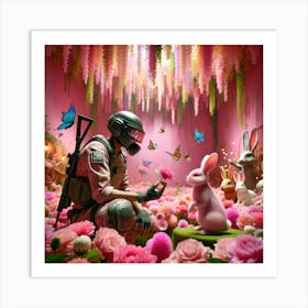 pubg In A Pink Room Art Print