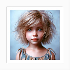 Portrait Of A Little Girl Art Print