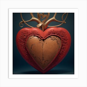 Heart Of Gold 2 Art Print