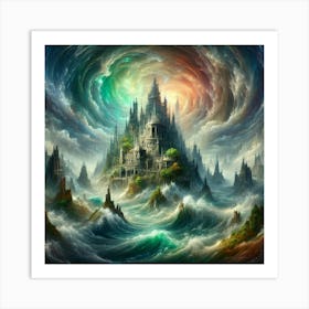 Castle In The Clouds 10 Art Print