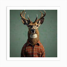 Deer Head 1 Art Print