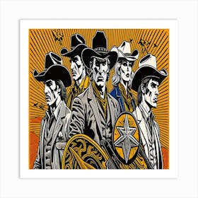 Magnificent posse Art Print