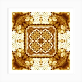 Spilled Coffee Pattern Art Print