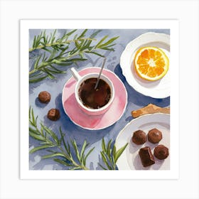 Still Life With Coffee (7) Art Print