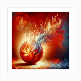 Fire Phoenix Art Print