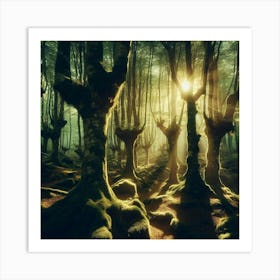 Mossy Forest 3 Art Print