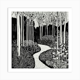 Linocut (4) Art Print