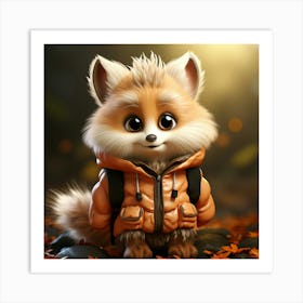 Cute Fox 4 Art Print