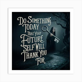 Do Something Today That Your Future Self Will Thank You For 2 Art Print
