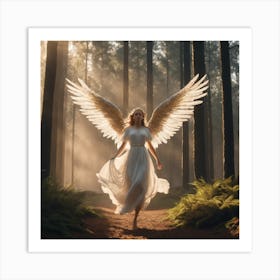 Angel In The wood Art Print