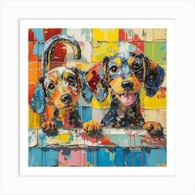 Dachshunds Art Print