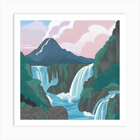 Waterfall 1 Art Print