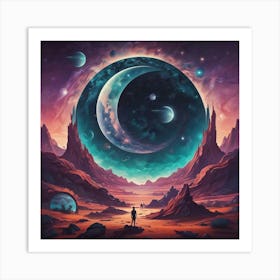 Space Landscape 7 Art Print