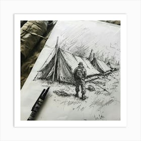 Tents Art Print