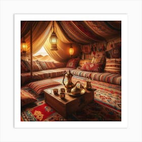 Bedouin Tent Interior 1 Art Print