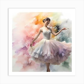 Luminous Ballet of Hues Art Print