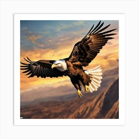 Majestic Eagle Flying (1) Poster