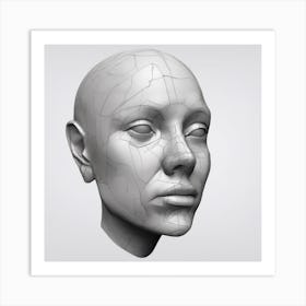 Head Of A Woman 3 Art Print