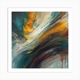 Oil Painting Abstract Art Print Art Print