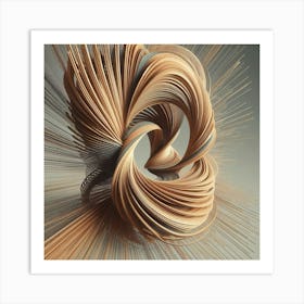 Ornate wood carving 2 Art Print