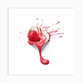 Strawberry Cream (4) Art Print