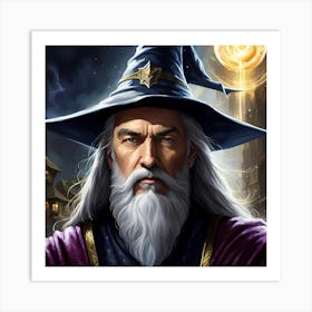 Majestic Wizard Art Print