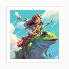 Princess Of The Frog Art Print