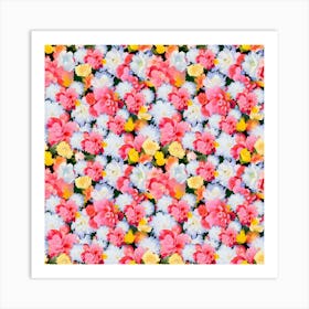 Pastel Floral Profusion Art Print