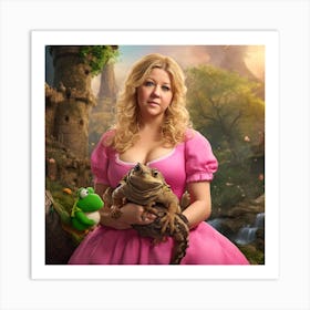 Princess and Dragon Art Print