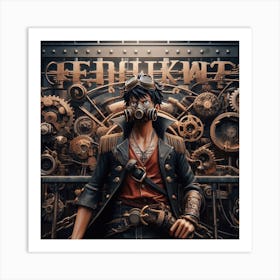 Monkey D. Luffy - Steampunk  Art Print