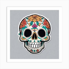 Day Of The Dead Skull 12 Art Print