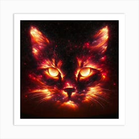 Cat In Space Art Print