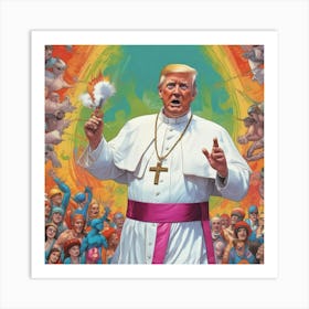 A Papal Trump Art Print