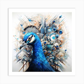 Peacock Art Print