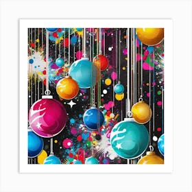 Christmas Balls 1 Art Print