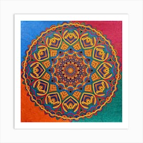 Mandala Multicolored Art Print