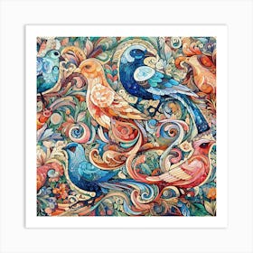 Beauty Of Birds Art Print